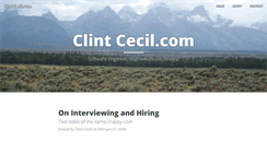 Desktop Screenshot of clintcecil.com
